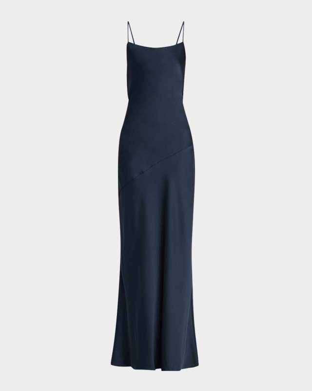 Hansel Open-Back Rosette Gown